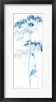 Indigo Botanical panel IV Framed Print