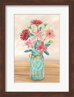 Framed Floral Jar I