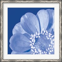 Framed 'Flower Pop blue I' border=