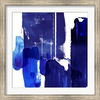 Framed 'Indigo Abstract I' border=