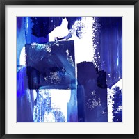 Framed 'Indigo Abstract II' border=