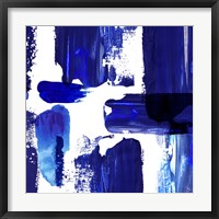 Framed 'Indigo Abstract III' border=