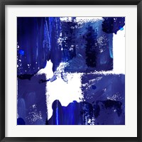 Framed 'Indigo Abstract IV' border=