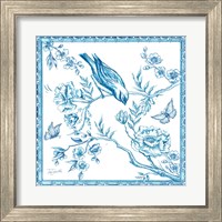 Framed 'Chinoiserie Tile I' border=