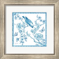 Framed 'Chinoiserie Tile I' border=