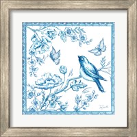 Framed 'Chinoiserie Tile II' border=