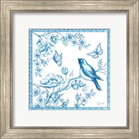 Framed 'Chinoiserie Tile II' border=