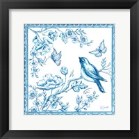 Chinoiserie Tile II Framed Print