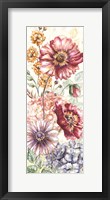 Wildflower Medley Panel Cream I Framed Print