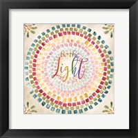 Mosaic Rainbow Round I Framed Print