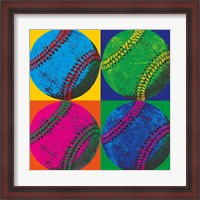 Framed 'Ball Four - Baseball' border=