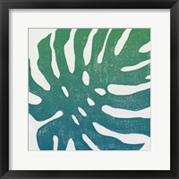 Tropical Treasures I Blue Green Framed Print