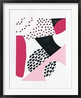 Framed Luminous Tumble II Pink