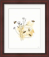 Framed 'Bees and Botanicals I' border=