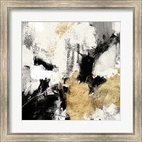 Framed 'Neutral Gold Collage II' border=