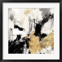 Framed 'Neutral Gold Collage II' border=