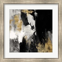 Framed 'Neutral Gold Collage III' border=