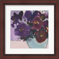 Framed 'African Violet I' border=