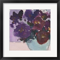 Framed 'African Violet I' border=