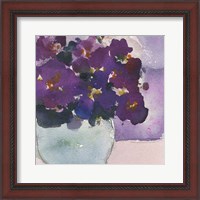 Framed 'African Violet II' border=