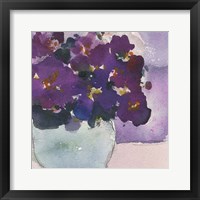 Framed 'African Violet II' border=