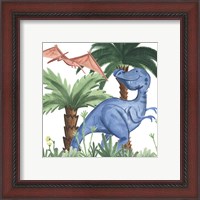 Framed 'Dino Buddies I' border=