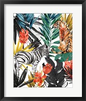 Framed 'Jungle Life I' border=