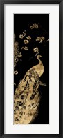 Framed Gilded Peacock Triptych III