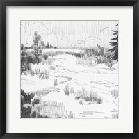 Framed Wildland Sketch I