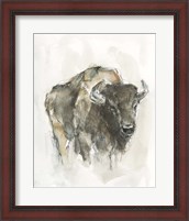 Framed 'American Buffalo I' border=