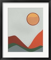 Framed 'Madera Heat III' border=