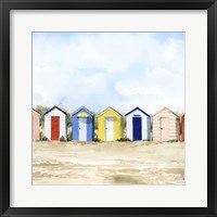 Framed Beach Huts II