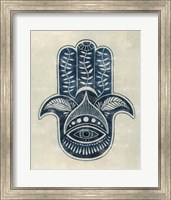 Framed 'Day Eye Hamsa I' border=