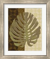 Framed 'Tropical Leaf I' border=