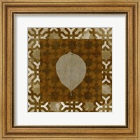 Framed 'Shades of Brown III' border=