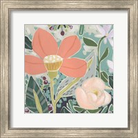 Framed 'Garden Confetti II' border=