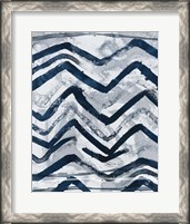 Framed 'Indigo Memory IV' border=