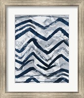 Framed 'Indigo Memory IV' border=