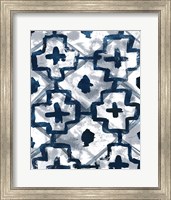 Framed 'Indigo Memory VI' border=