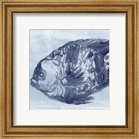 Framed 'Ocean Study IV' border=