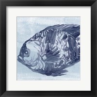 Framed 'Ocean Study IV' border=