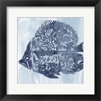 Framed 'Ocean Study V' border=