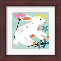 Framed 'Easter Bunnies III' border=