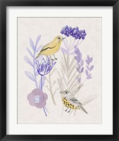 Framed 'Meander in Violet I' border=