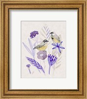 Framed 'Meander in Violet II' border=