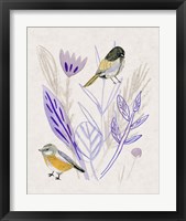 Framed 'Meander in Violet III' border=