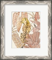 Framed 'Blush Cheetah I' border=