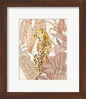 Framed 'Blush Cheetah I' border=