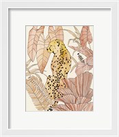 Framed 'Blush Cheetah I' border=