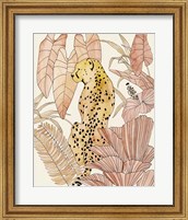 Framed 'Blush Cheetah I' border=